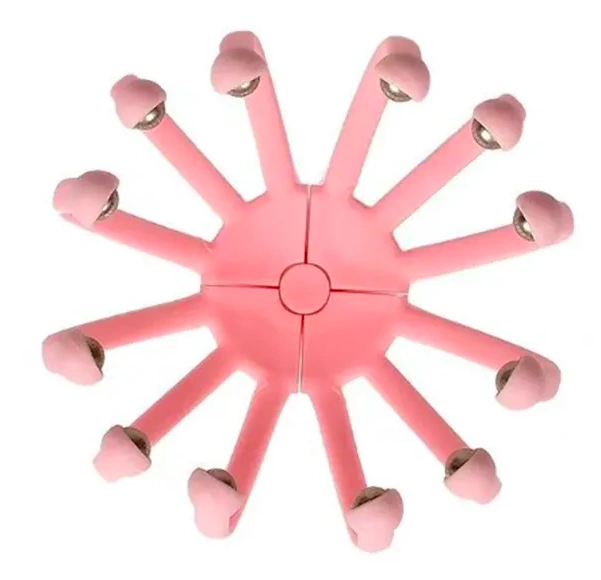 Masażer do skóry głowy, różowy