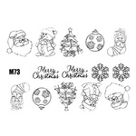 Naklejki wodne świąteczne na paznokcie M73