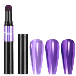 Pyłek do paznokci w pisaku Chrome Effect efekt lustra fioletowy