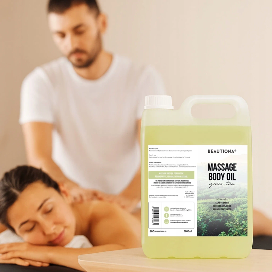 Oliwka do masażu ciała zielona herbata 5000 ml