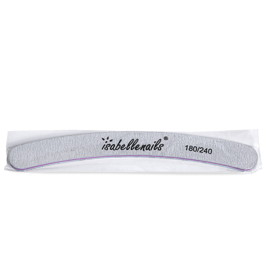 Zestaw pilników do paznokci banan zebra 180/240 bezpieczny pakiet 10 szt.