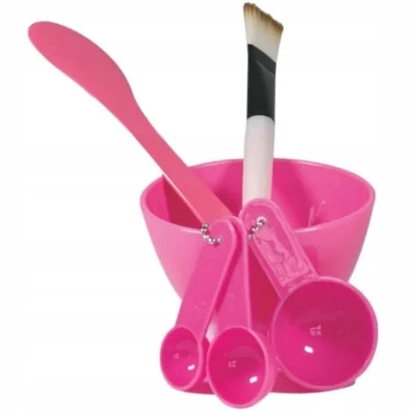 Zestaw do mieszania oraz nakładania maseczek różowy