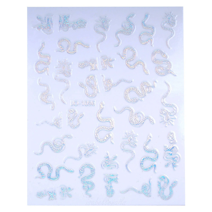 Naklejki 3D na paznokcie węże holo JO-1096