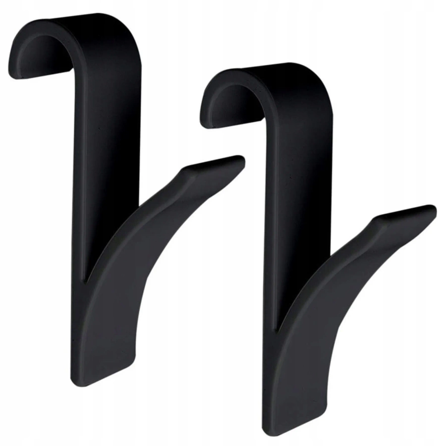 Wieszak na ręczniki czarny 2 szt