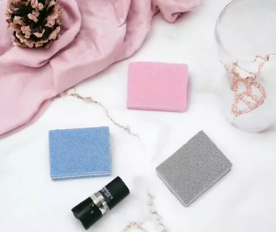 50x Mini Blok Polerski Kostka 100/180 buffer niebieski