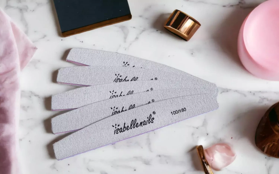 Zestaw pilników do paznokci łódka zebra 100/180 50 szt.