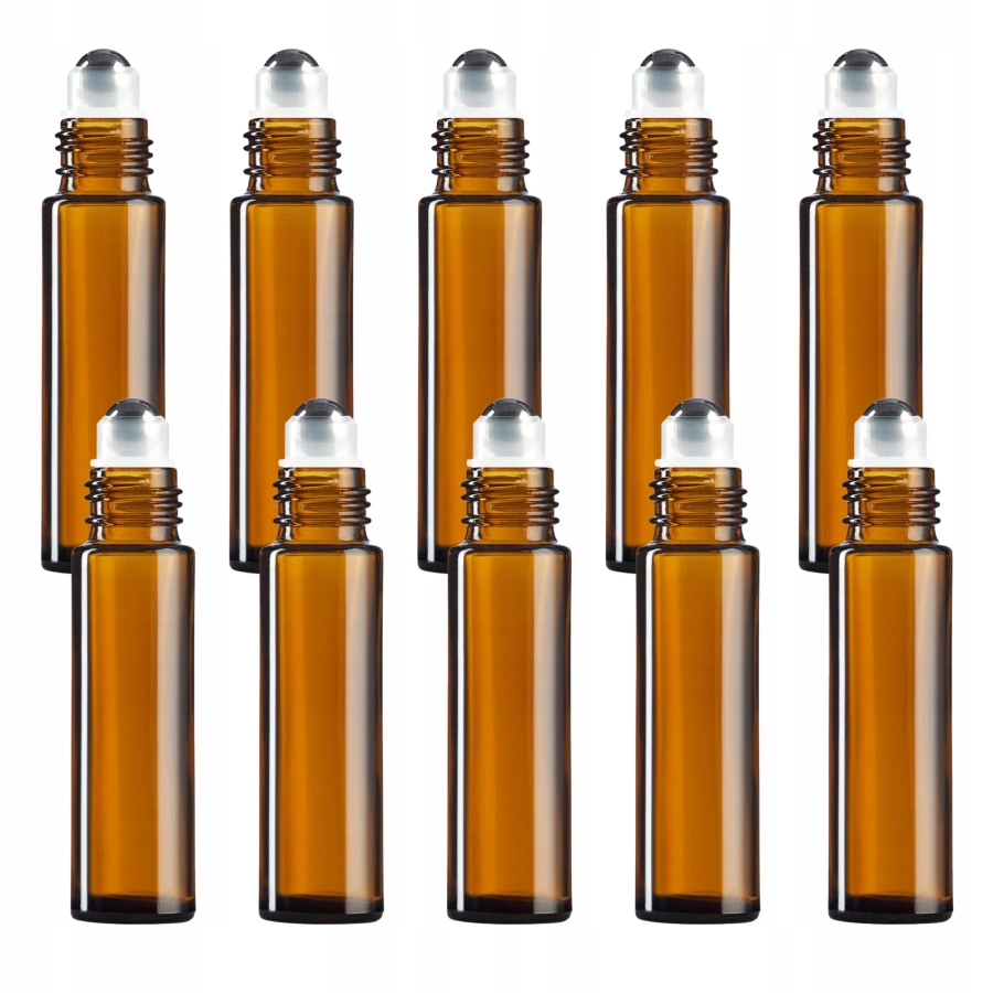 Butelka Roll-on szklana 10 ml z nakrętką 10 sztuk