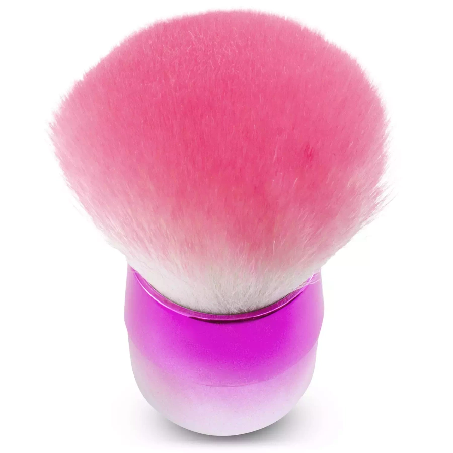 Pędzel do odpylania paznokci biało-różowy