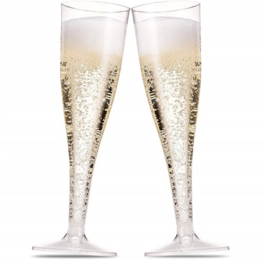 Plastikowe kieliszki do szampana 10 szt 120 ml