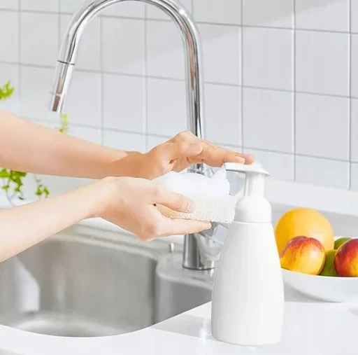 Dozownik spieniający butelka pojemnik do płynów biały 300 ml