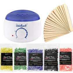 Zestaw do depilacji podgrzewacz biały 100W wosk 5x100 g