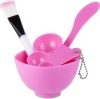 Zestaw do mieszania oraz nakładania maseczek różowy