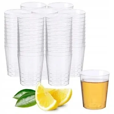 Kieliszki plastikowe do alkoholu jednorazowe 50 szt.