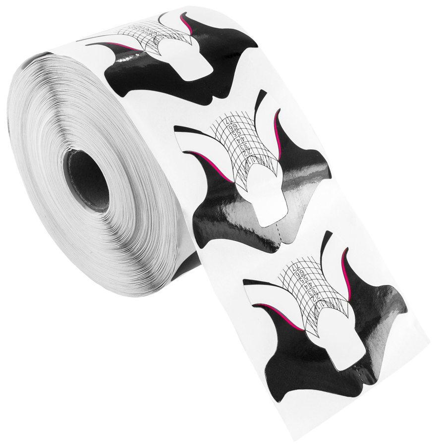 Szablony do przedłużania paznokci żelem szerokie 100 szt.