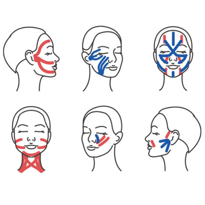 Taśma samoprzylepna do Faceliftingu Kinesiotape, pudrowy różmetr