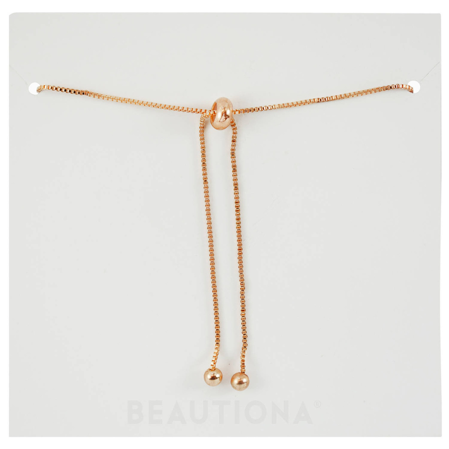 Bransoletka na złotym łańcuszku z ametystem