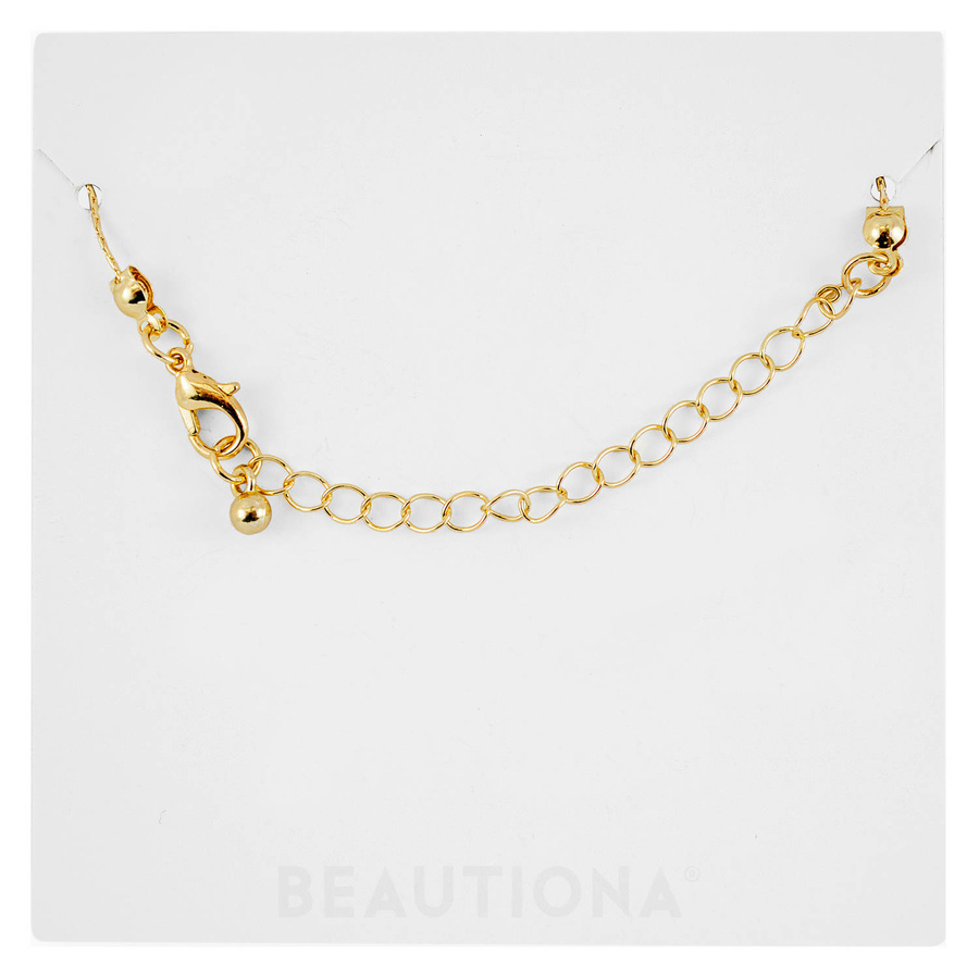 Naszyjnik na złotym łańcuszku z amazonitem