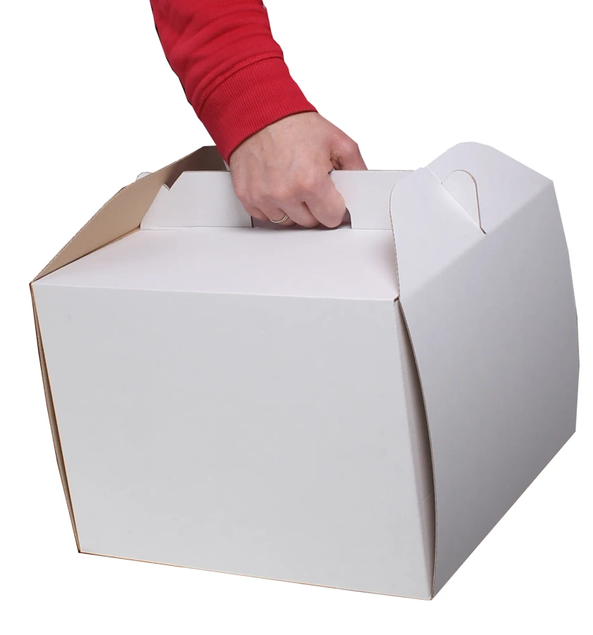 Karton na tort z uchwytem 26x26x25 cm