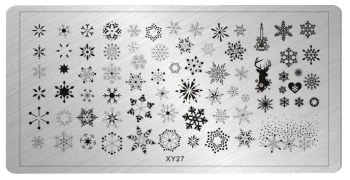 Blaszka do stempli na paznokcie XY27