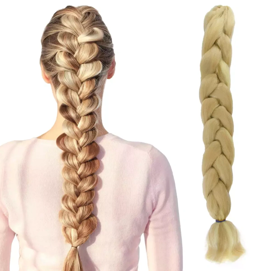 Włosy syntetyczne do warkoczyków blond