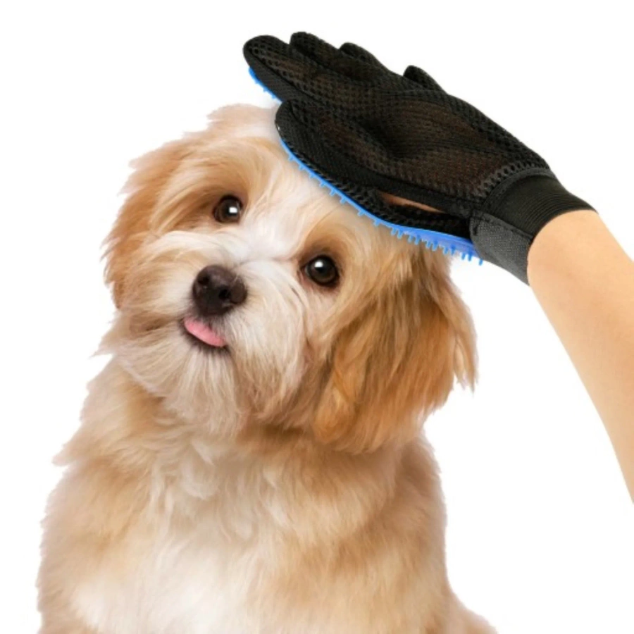 Masująca rękawica do sierści dla psa i kota