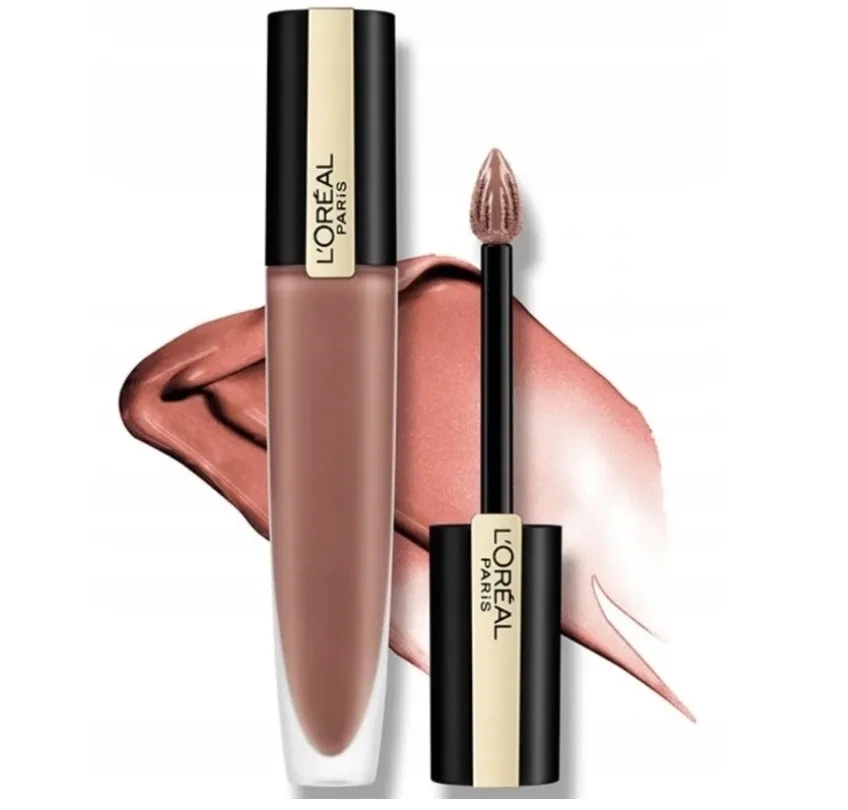 L'OREAL szpinka pomadka do ust nude rouge signature mettalic
