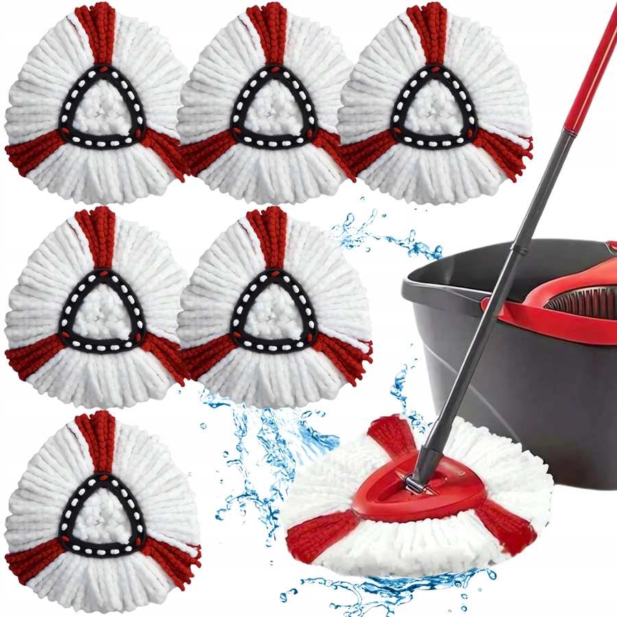 Nakładki do mopa obrotowego 6 sztuk