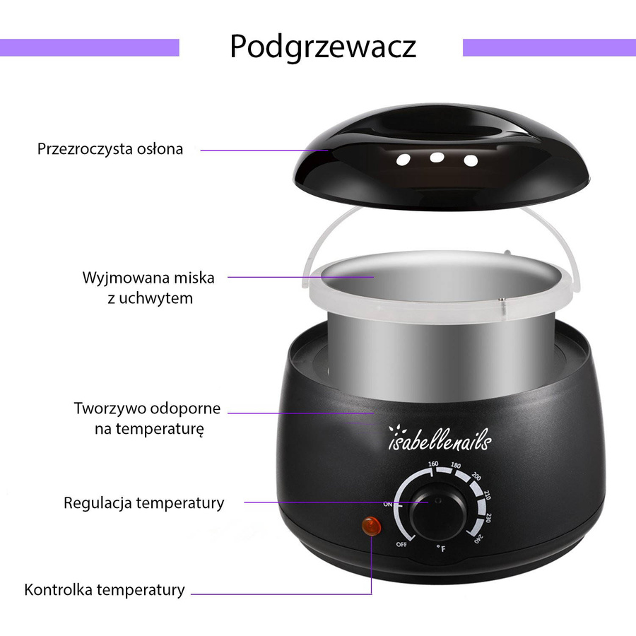 Podgrzewacz do wosku PROWAX 100W - czarny