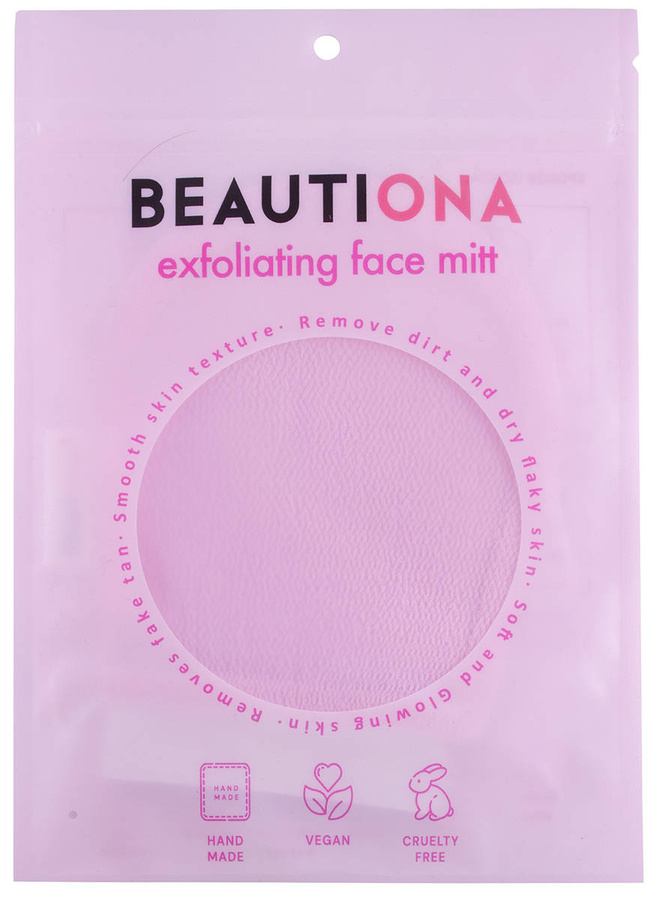 BEAUTIONA złuszczająca rękawica do peelingu twarzy