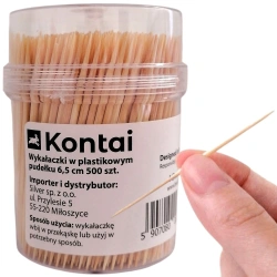 Wykałaczki drewniane w pudełku 6,5 cm 500 szt