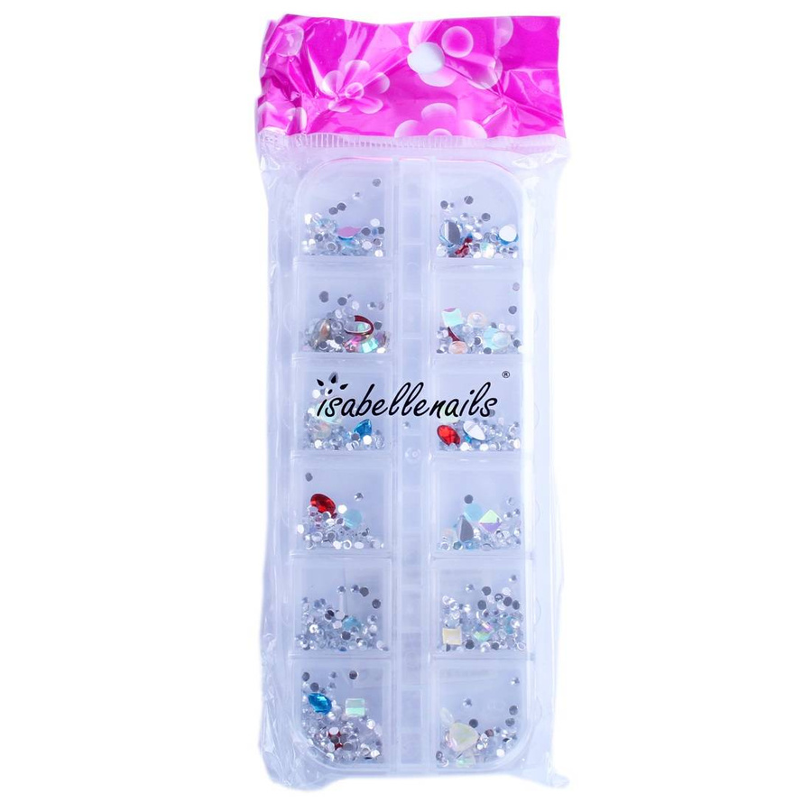 Holo ozdoby do paznokci - mix 12 wzorów