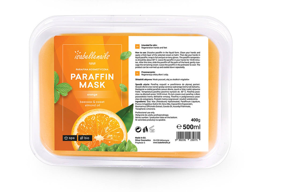 Isabellenails parafina kosmetyczna pomarańcz 500 ml