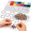 Zestaw koralików do robienia biżuterii bransoletek DIY 22,5 x 13,5 cm