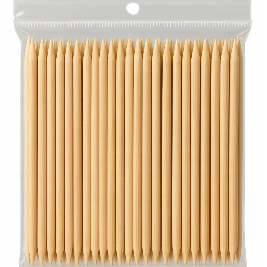 Drewniane patyczki do skórek manicure 100 szt.