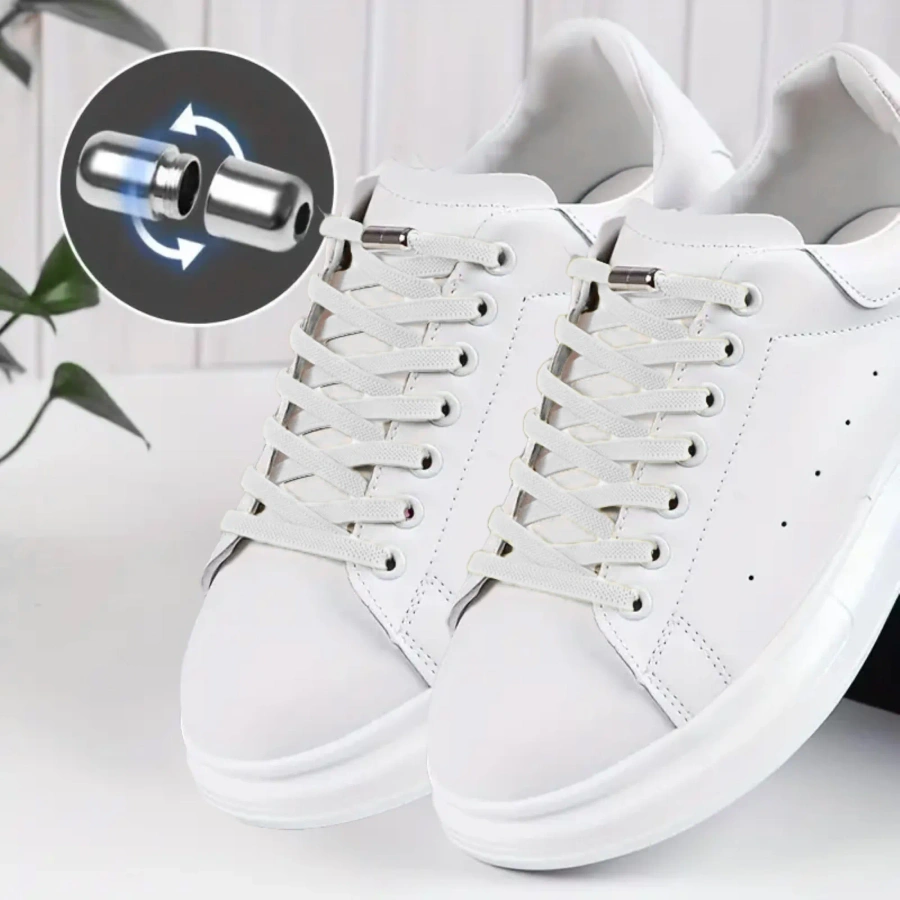 Sznurowadła elastyczne samozaciskowe bez wiązania