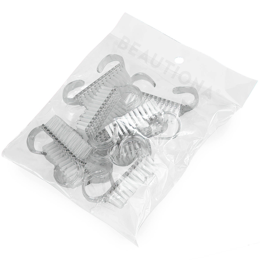 Szczoteczka Mała z Podwójnym Uchwytem, przezroczysta 10 sztuk