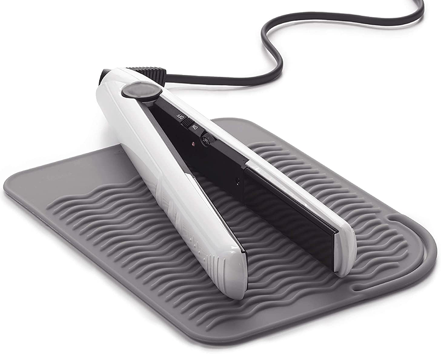 Ochronna mata silikonowa szara fryzjerska