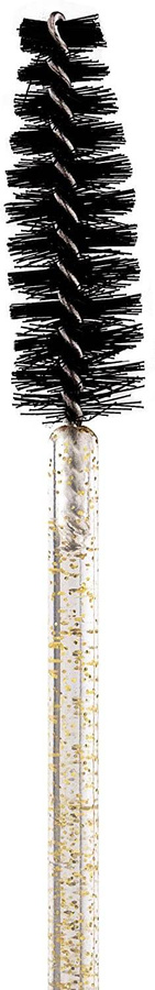 Szczoteczka do rzęs i brwi 50 szt. ze złotym brokatem