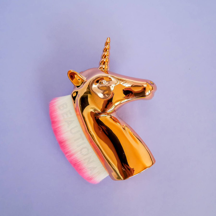 Pędzelek do pyłu jednorożec Pink