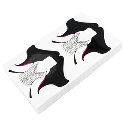 Szablony do przedłużania paznokci żelem szerokie 100 szt. 