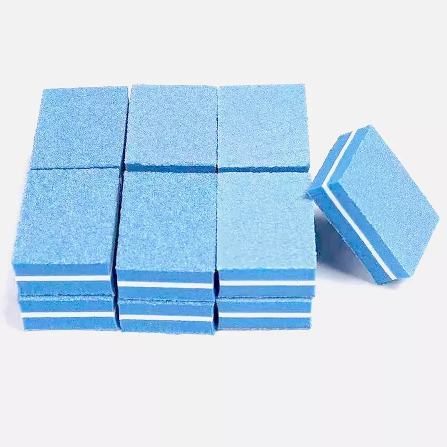 50x Mini Blok Polerski Kostka 100/180 buffer niebieski