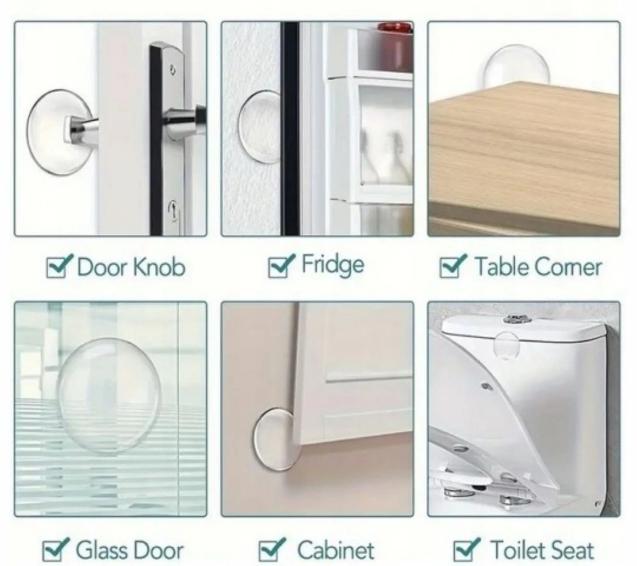 Odbojnik samoprzylepny do drzwi 6 sztuk