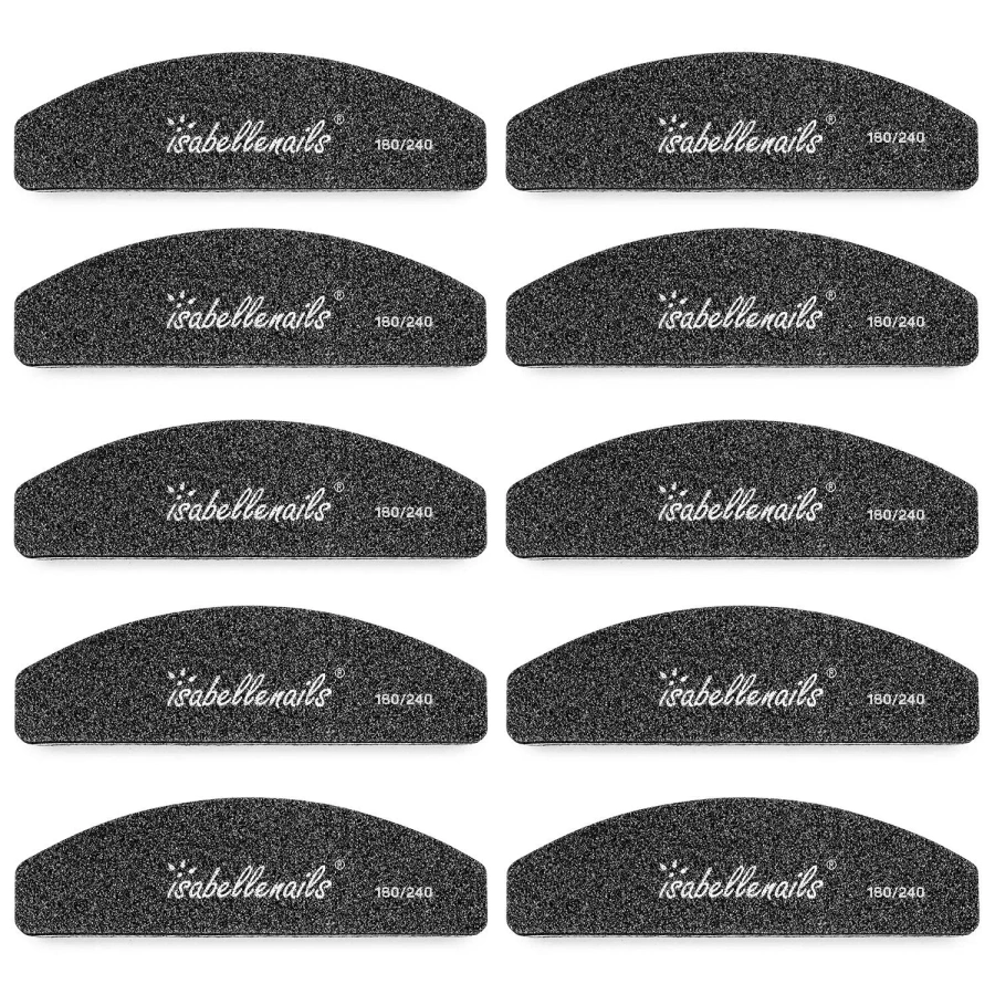 Mini polerka do paznokci, blok polerski czarny 180/240 łódka buffer 10 sztuk