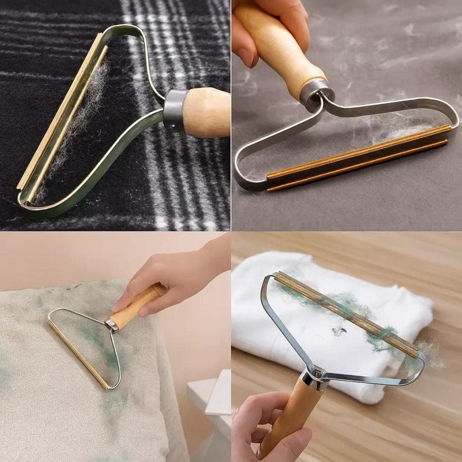 Szczotka grzebień golarka do ubrań sierści kanapy 13 cm