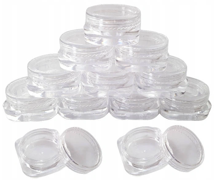 Słoiczki, słoik, pojemnik na ozdoby 3ml 50 szt.