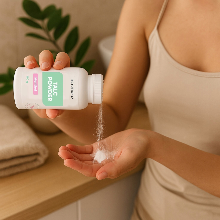 Talk puder kosmetyczny miętowy do stóp 100g