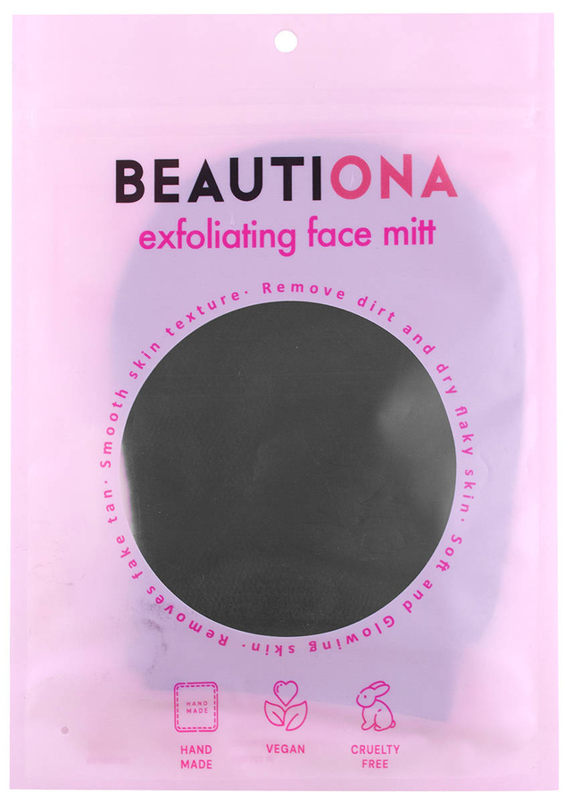 BEAUTIONA złuszczająca rękawica do peelingu twarzy