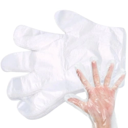 Rękawice foliowe mocne jednorazowe 100 sztuk