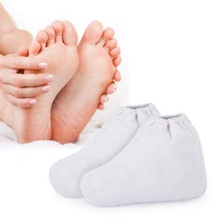 Skarpety kosmetyczne frotte 2 sztuki do zabiegów parafinowych