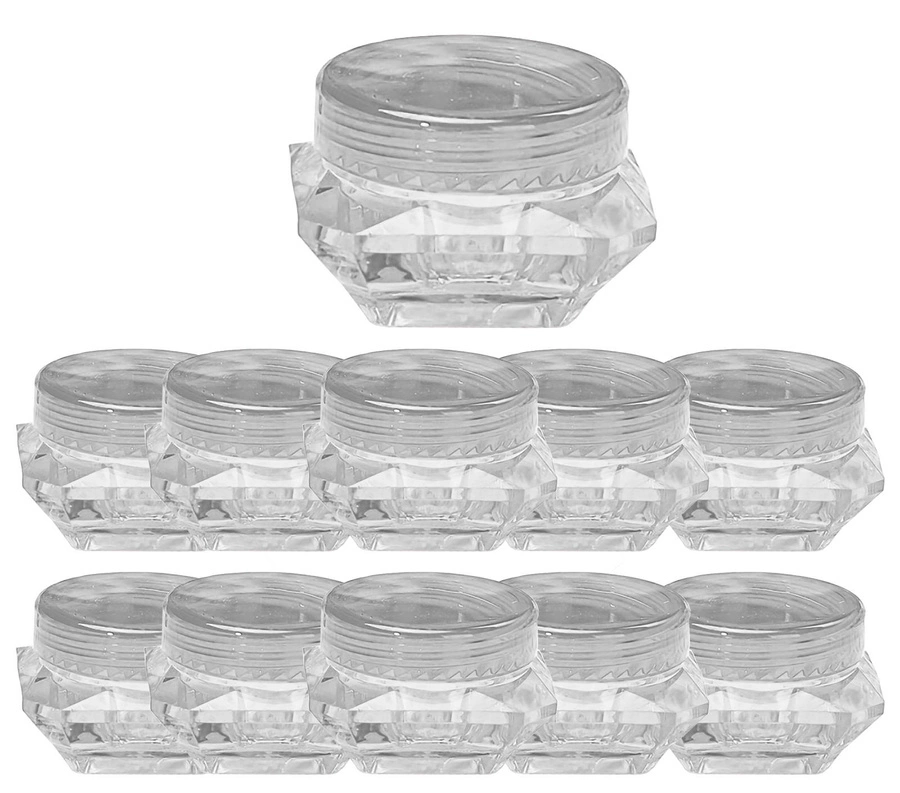 Słoiczki pojemniki na ozdoby do paznokci 5 ml 50 sztuk